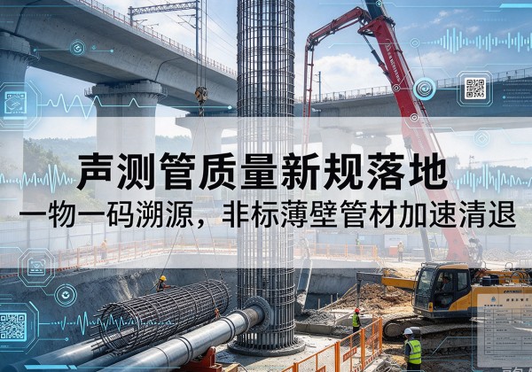 道县声测管质量新规落地，一物一码溯源，非标薄壁管材加速清退